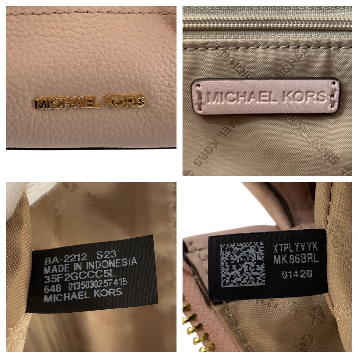 19548
Michael Kors マイケルコース カリーヌ サッチェル ピンク ゴールド金具 レザー 35F2GCCC5L ショルダーバッグ ハンドバッグ 2way  レディース A17