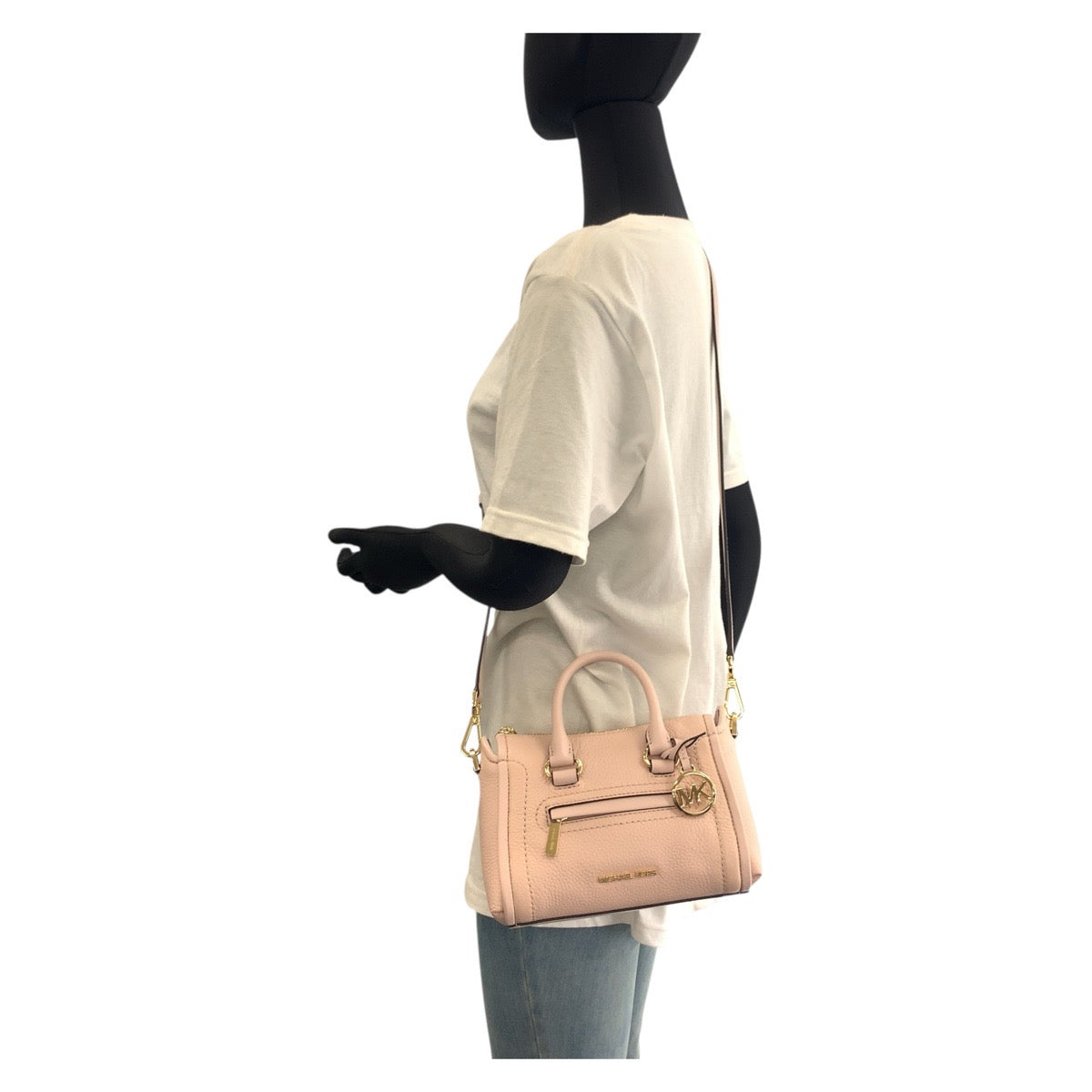 19548
Michael Kors マイケルコース カリーヌ サッチェル ピンク ゴールド金具 レザー 35F2GCCC5L ショルダーバッグ ハンドバッグ 2way  レディース A17