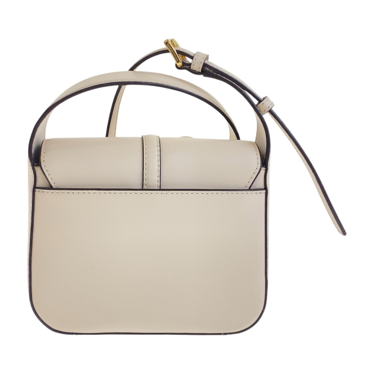 19549
Michael Kors マイケルコース LYRA フラップ クロスボディ スモール ホワイト アイボリー ゴールド金具 レザー 35F4G1YC1L ショルダーバッグ ポシェット  レディース A17