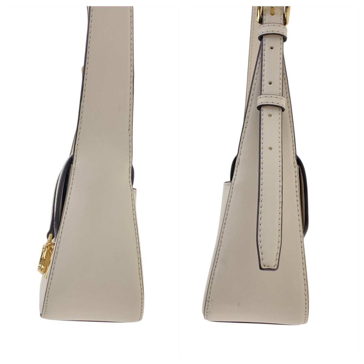 19549
Michael Kors マイケルコース LYRA フラップ クロスボディ スモール ホワイト アイボリー ゴールド金具 レザー 35F4G1YC1L ショルダーバッグ ポシェット  レディース A17