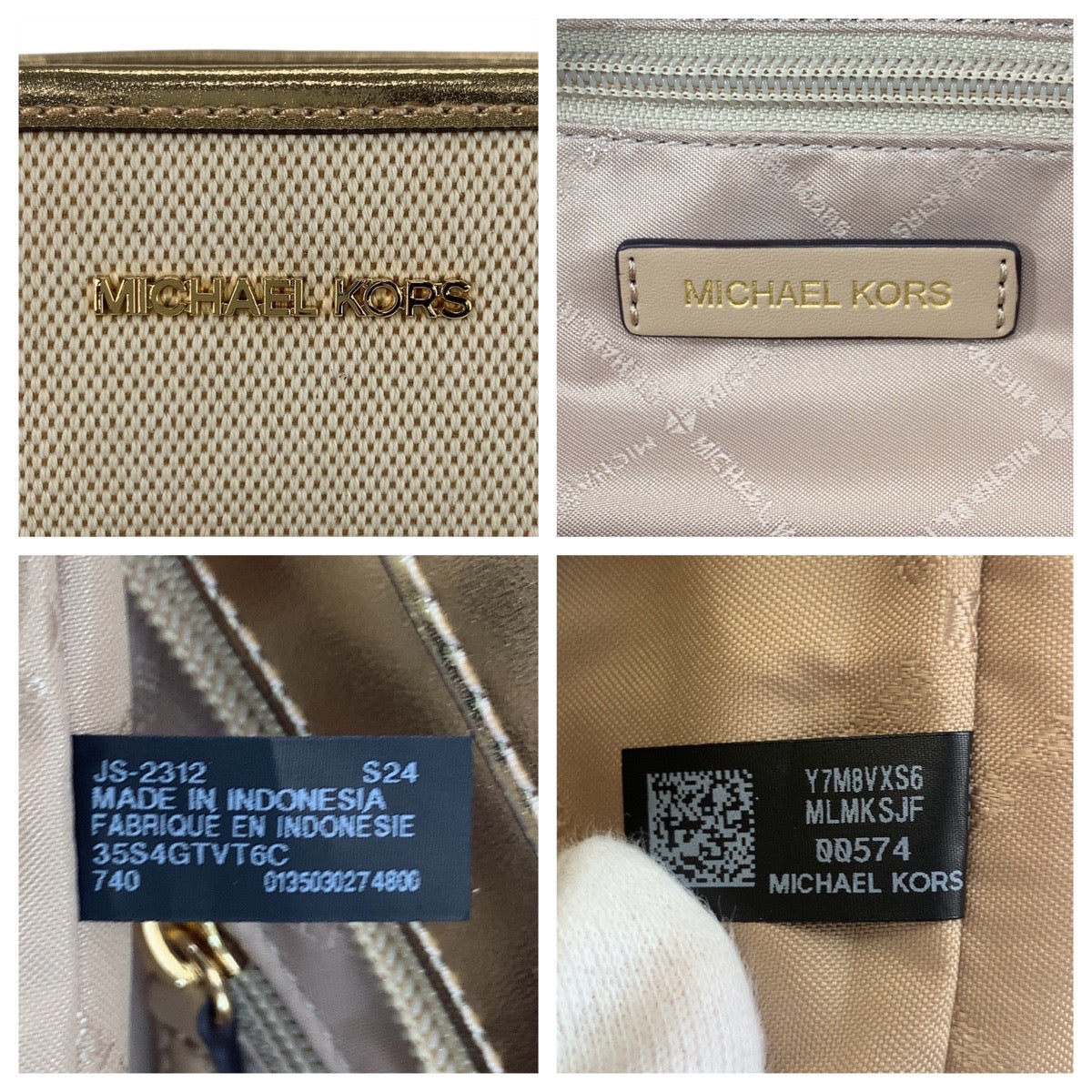 19550
Michael Kors マイケルコース ジェット セット トラベル ベージュ ゴールド キャンバス 35S4GTVT6C トートバッグ ショルダーバッグ レディース A15