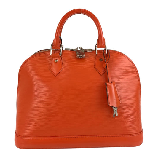 19551
LOUIS VUITTON ルイヴィトン エピ アルマPM ピモン オレンジ シルバー金具 レザー M40623 ハンドバッグ レディース A80
