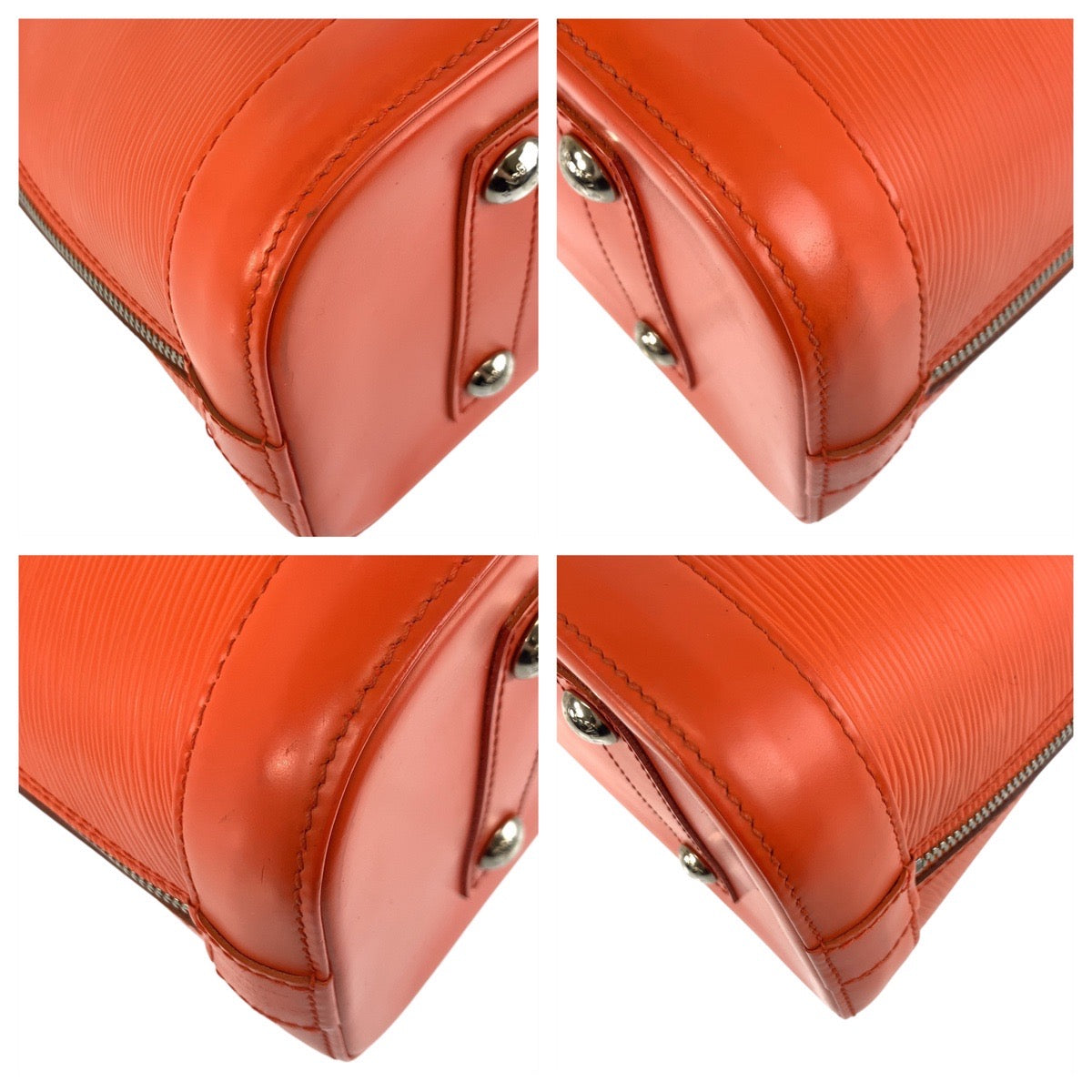 19551
LOUIS VUITTON ルイヴィトン エピ アルマPM ピモン オレンジ シルバー金具 レザー M40623 ハンドバッグ レディース A80