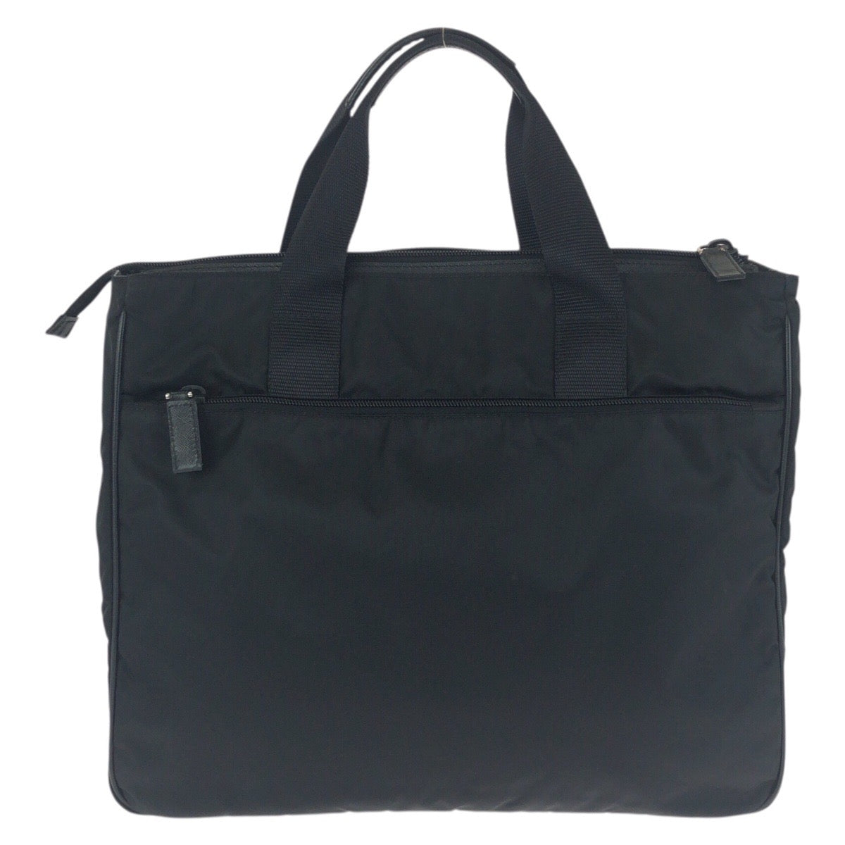 25125
PRADA プラダ テスート サフィアーノ ブラック 黒 シルバー金具 ナイロン / レザー ビジネスバッグ ブリーフケース 2way メンズ A75