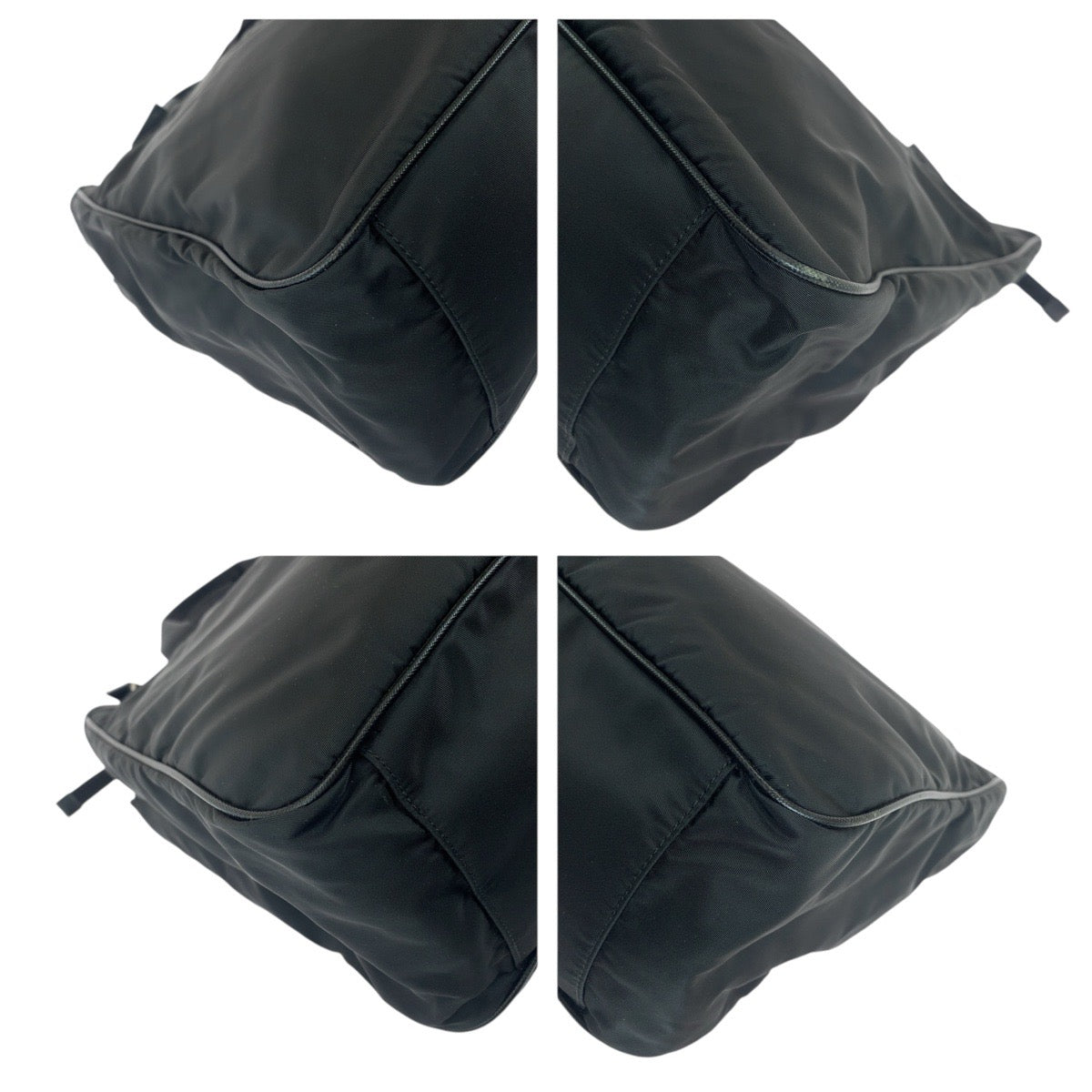 19552
PRADA プラダ テスート サフィアーノ ブラック 黒 シルバー金具 ナイロン / レザー  ビジネスバッグ ブリーフケース 2way  メンズ A75