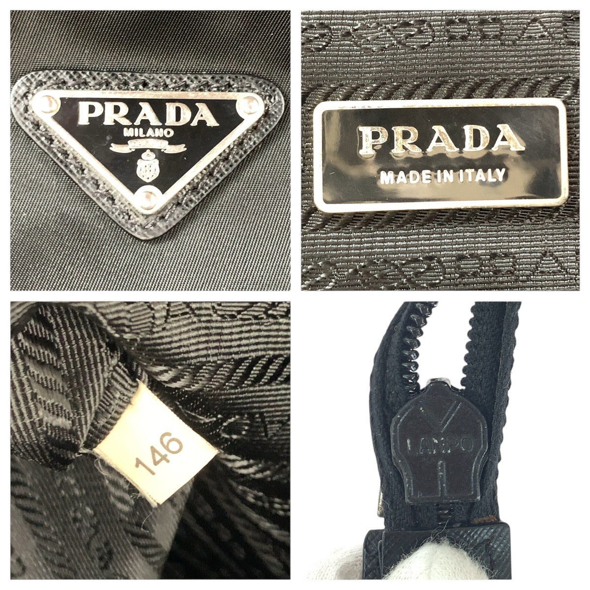 19552
PRADA プラダ テスート サフィアーノ ブラック 黒 シルバー金具 ナイロン / レザー  ビジネスバッグ ブリーフケース 2way  メンズ A75