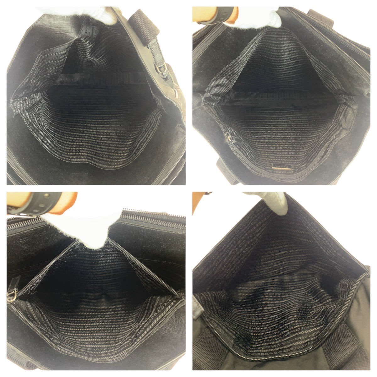 19552
PRADA プラダ テスート サフィアーノ ブラック 黒 シルバー金具 ナイロン / レザー  ビジネスバッグ ブリーフケース 2way  メンズ A75