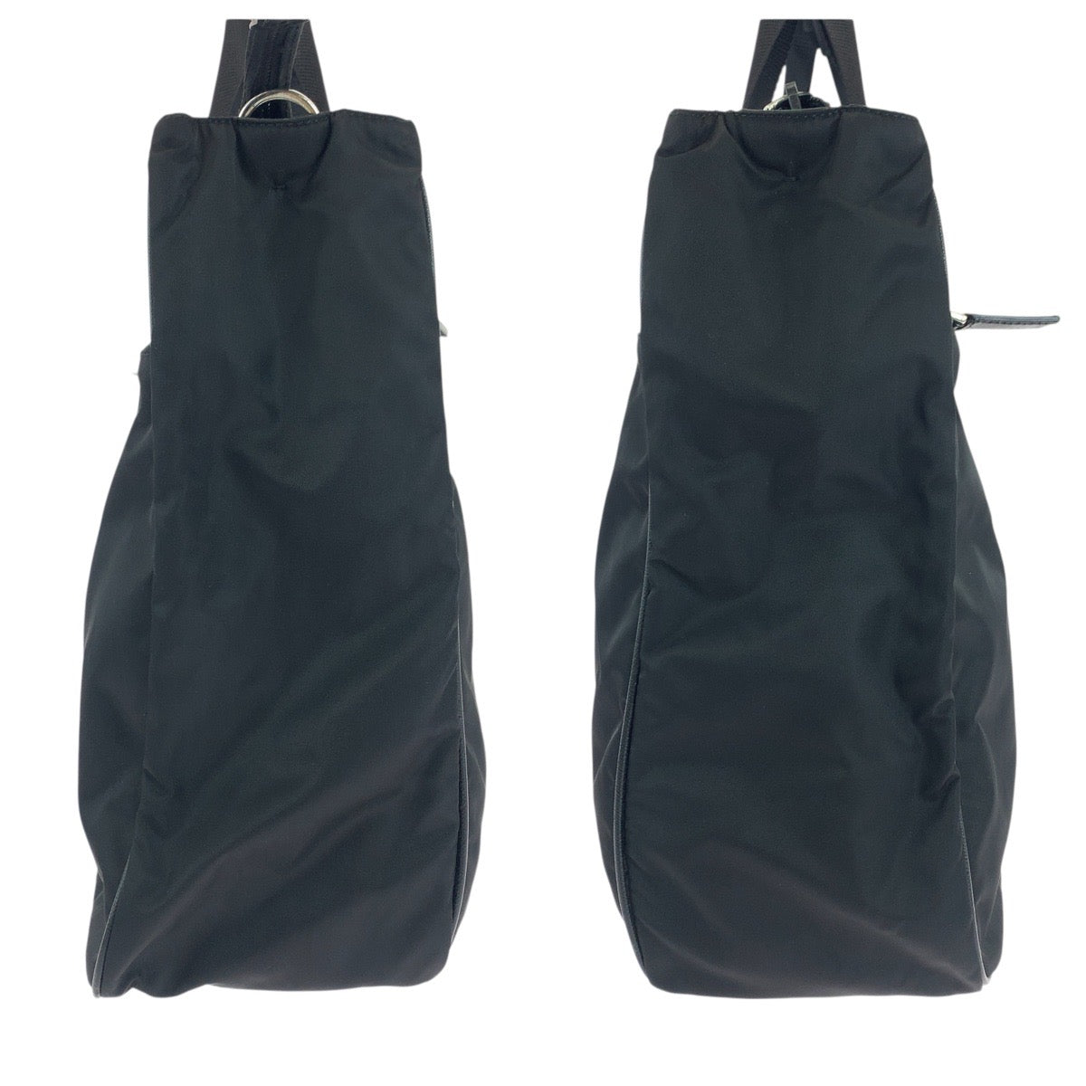 19552
PRADA プラダ テスート サフィアーノ ブラック 黒 シルバー金具 ナイロン / レザー  ビジネスバッグ ブリーフケース 2way  メンズ A75