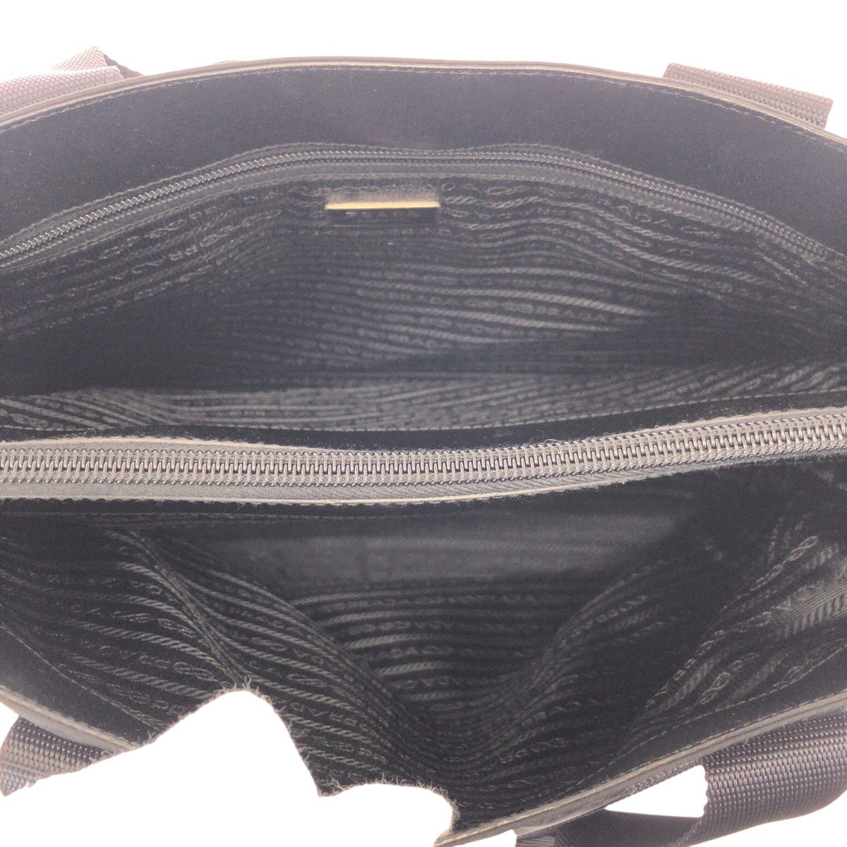 25125
PRADA プラダ テスート サフィアーノ ブラック 黒 シルバー金具 ナイロン / レザー ビジネスバッグ ブリーフケース 2way メンズ A75