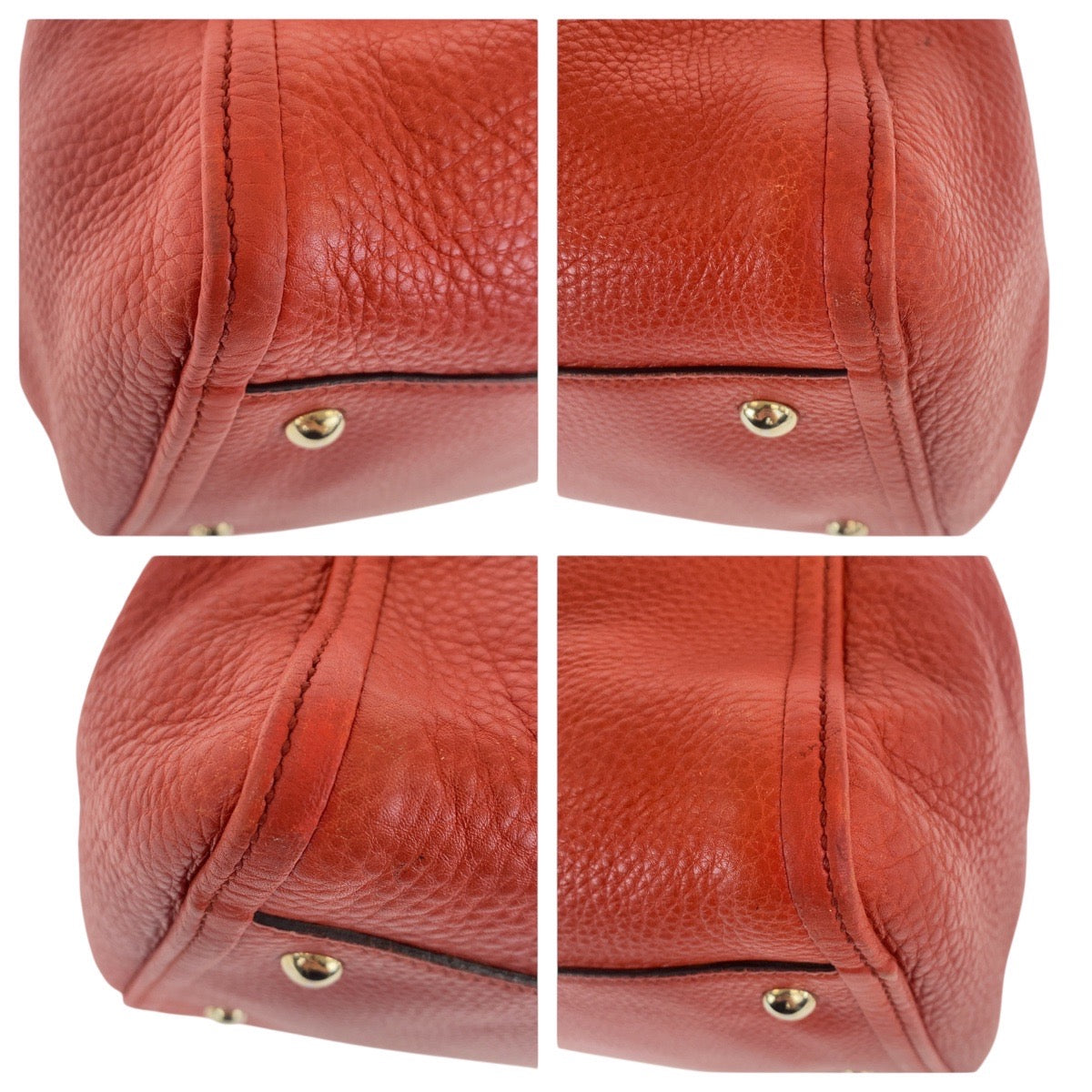 19553
GUCCI グッチ ソーホー レッド オレンジ ゴールド金具 レザー 282309 トートバッグ ショルダーバッグ  レディース AB50
