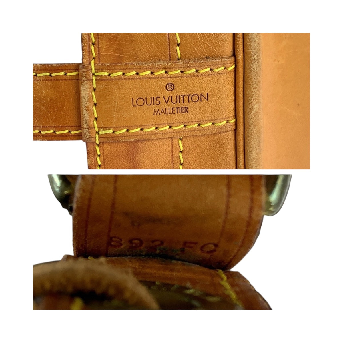 19554
LOUIS VUITTON ルイヴィトン モノグラム ノエ ブラウン ゴールド金具 PVC M42224 ショルダーバッグ 肩掛け  レディース AB