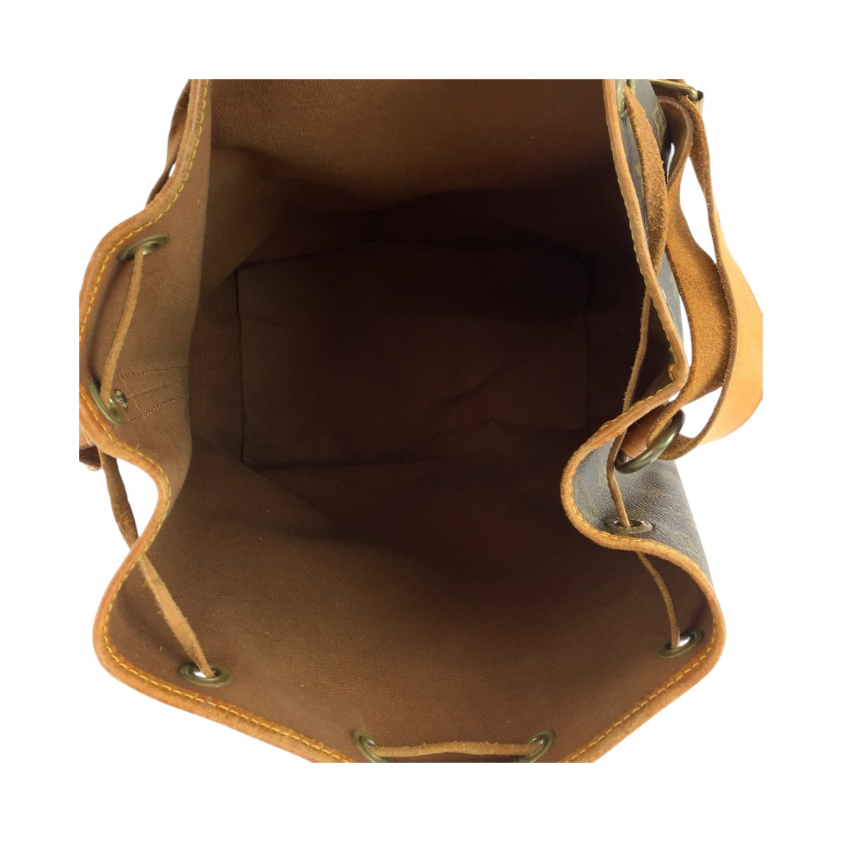 19554
LOUIS VUITTON ルイヴィトン モノグラム ノエ ブラウン ゴールド金具 PVC M42224 ショルダーバッグ 肩掛け  レディース AB