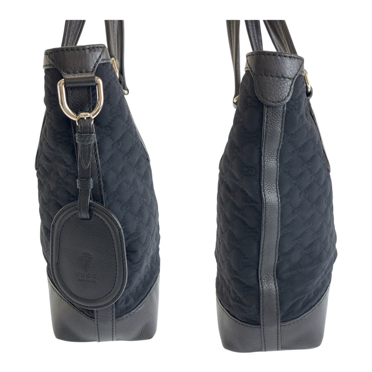 19560
GUCCI グッチ GGネオプレーン ブラック 黒 シルバー金具 レザー / ナイロン 241104 トートバッグ ショルダーバッグ レディース ABP38