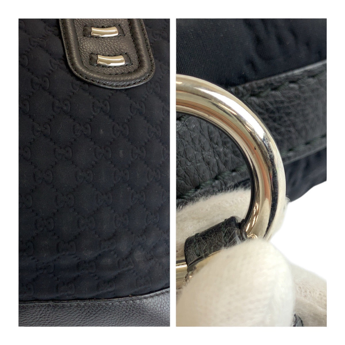 19560
GUCCI グッチ GGネオプレーン ブラック 黒 シルバー金具 レザー / ナイロン 241104 トートバッグ ショルダーバッグ レディース ABP38