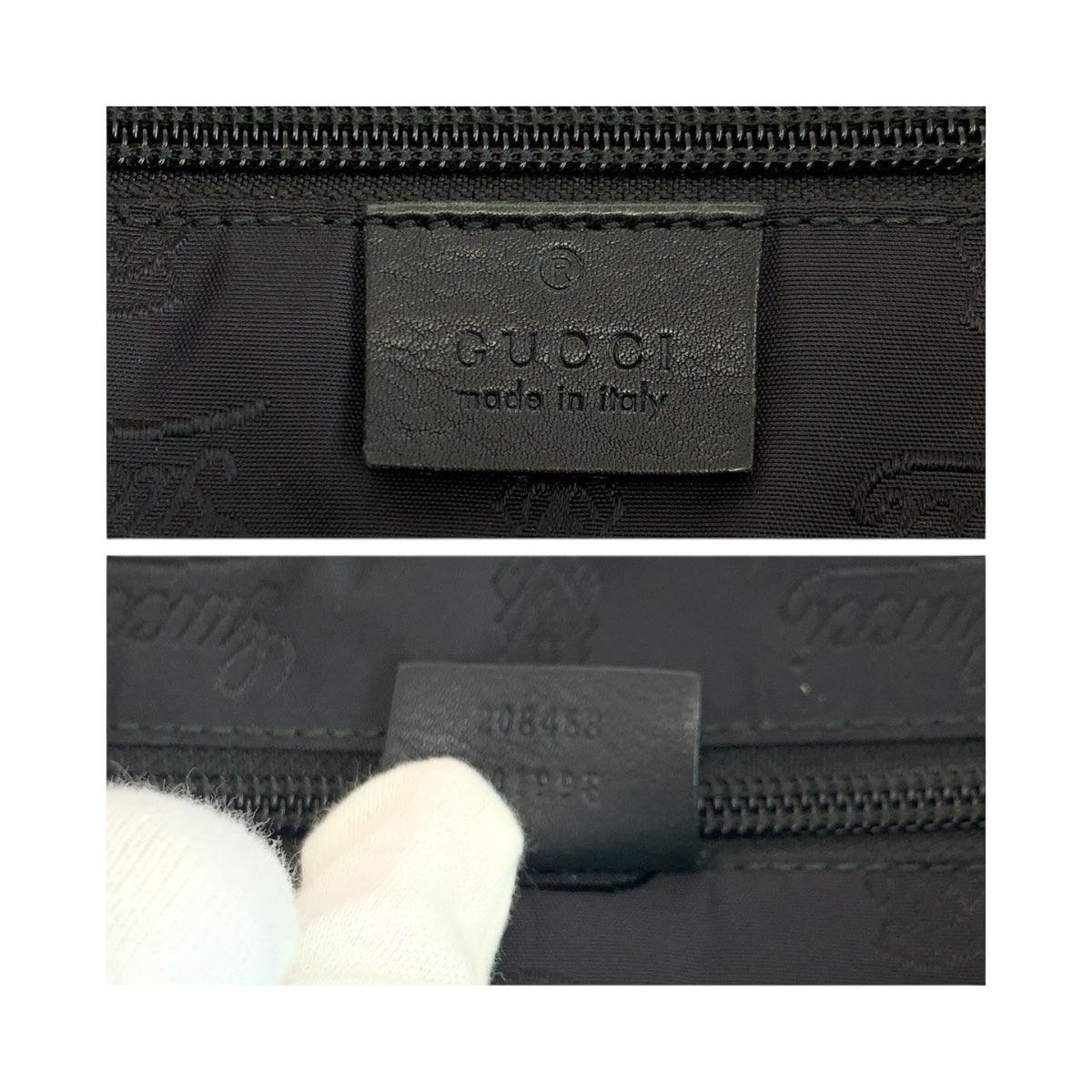 19562
GUCCI Guccissima Black Silver Hardware Leather 208463 Business Bag Shoulder Bag 2way Men's ABP59