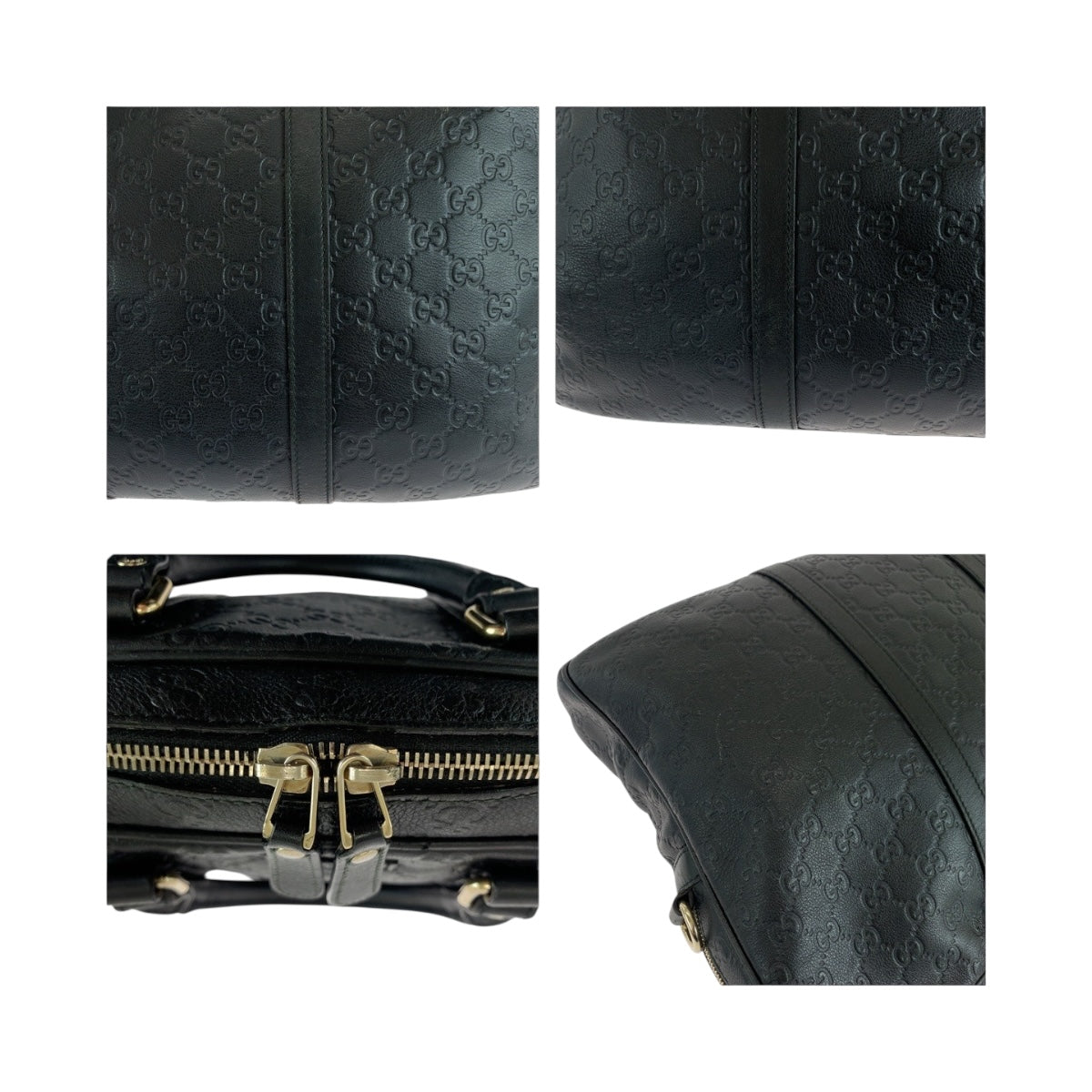 19562
GUCCI Guccissima Black Silver Hardware Leather 208463 Business Bag Shoulder Bag 2way Men's ABP59