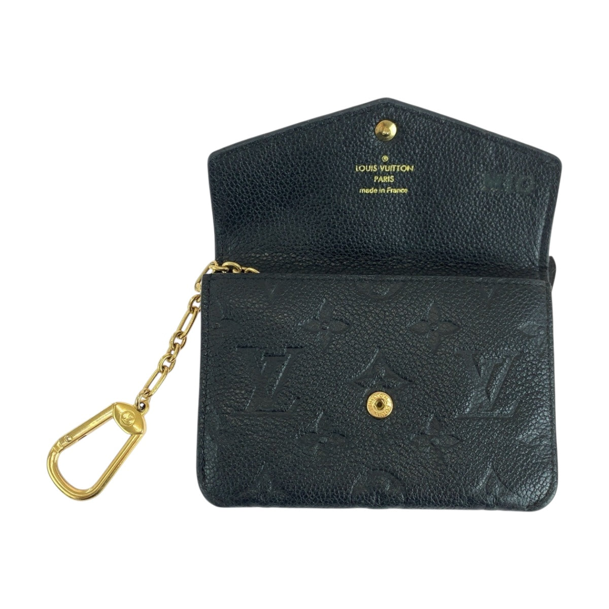 19565
LOUIS VUITTON ルイヴィトン モノグラム アンプラント  ポシェット クレ ブラック 黒 ゴールド金具 レザー M60633 コインケース コンパクトウォレット  レディース ABP27
