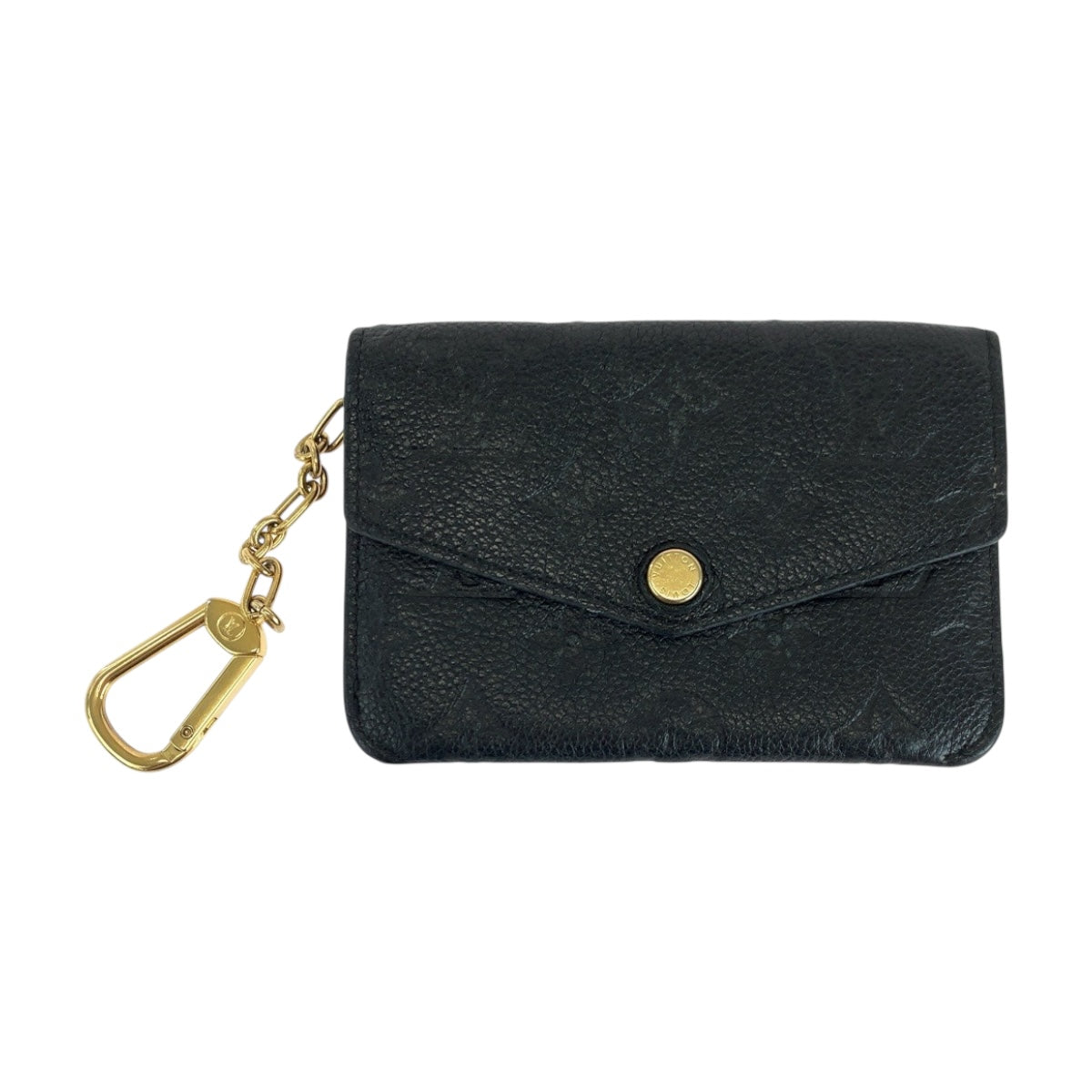 19565
LOUIS VUITTON ルイヴィトン モノグラム アンプラント  ポシェット クレ ブラック 黒 ゴールド金具 レザー M60633 コインケース コンパクトウォレット  レディース ABP27