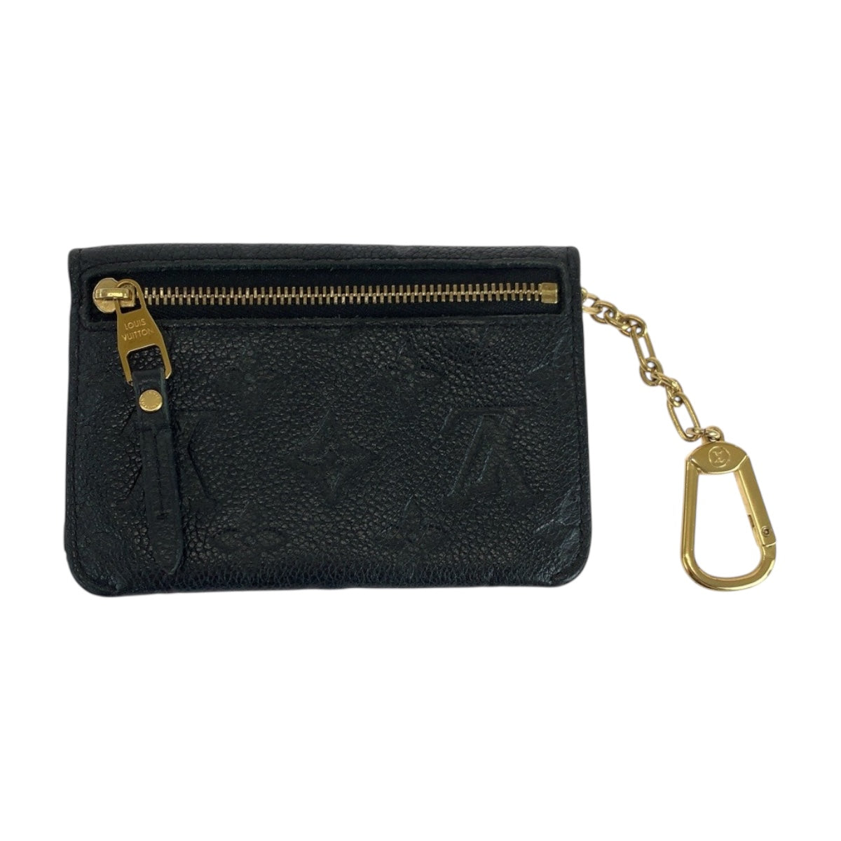 19565
LOUIS VUITTON ルイヴィトン モノグラム アンプラント  ポシェット クレ ブラック 黒 ゴールド金具 レザー M60633 コインケース コンパクトウォレット  レディース ABP27