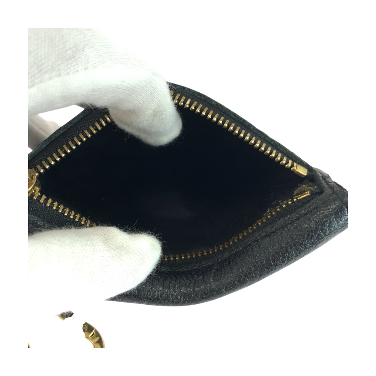 19565
LOUIS VUITTON ルイヴィトン モノグラム アンプラント  ポシェット クレ ブラック 黒 ゴールド金具 レザー M60633 コインケース コンパクトウォレット  レディース ABP27
