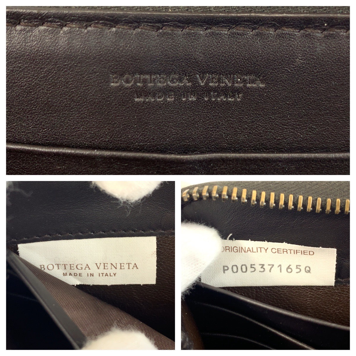 19575
BOTTEGAVENETA ボッテガヴェネタ イントレチャート ブラウン レザー P00537165Q 長財布 ロングウォレット  メンズ ABP22
