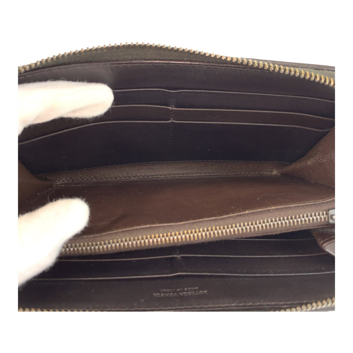 19575
BOTTEGAVENETA ボッテガヴェネタ イントレチャート ブラウン レザー P00537165Q 長財布 ロングウォレット  メンズ ABP22