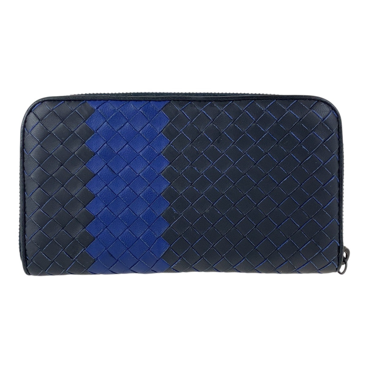 19576
BOTTEGAVENETA ボッテガヴェネタ イントレチャート ネイビー ブルー レザー P00049653X 長財布 ロングウォレット  メンズ ABP24