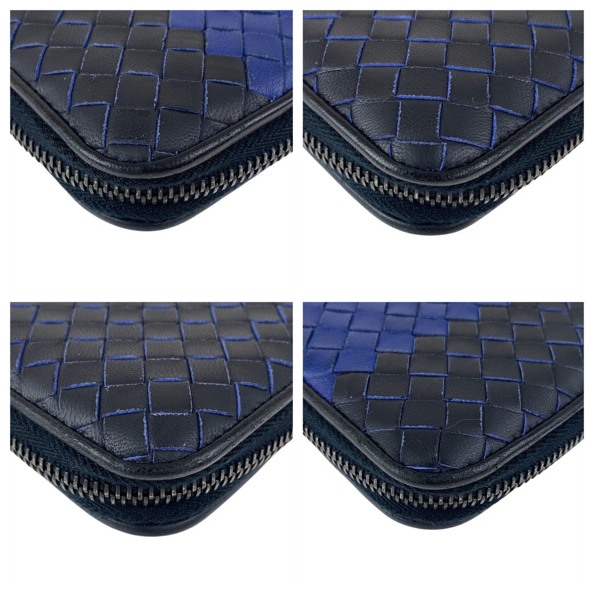 19576
BOTTEGAVENETA ボッテガヴェネタ イントレチャート ネイビー ブルー レザー P00049653X 長財布 ロングウォレット  メンズ ABP24