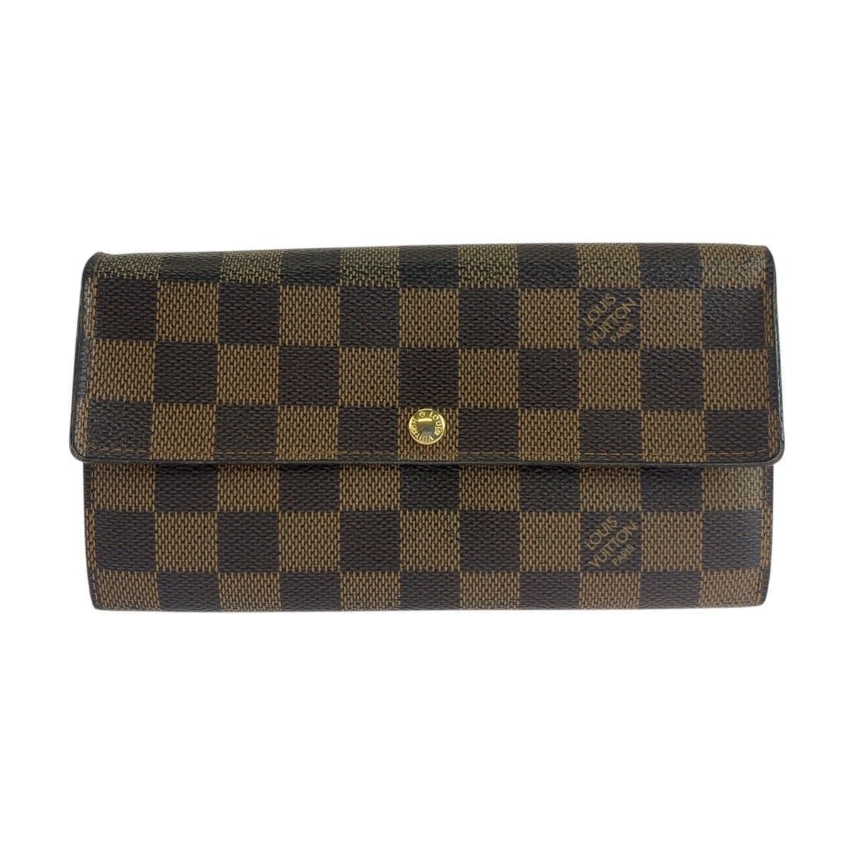 19582
LOUIS VUITTON ルイヴィトン ダミエ ポルトフォイユ サラ ブラウン ゴールド金具 PVC N61734 長財布 ロングウォレット  レディース ABP15