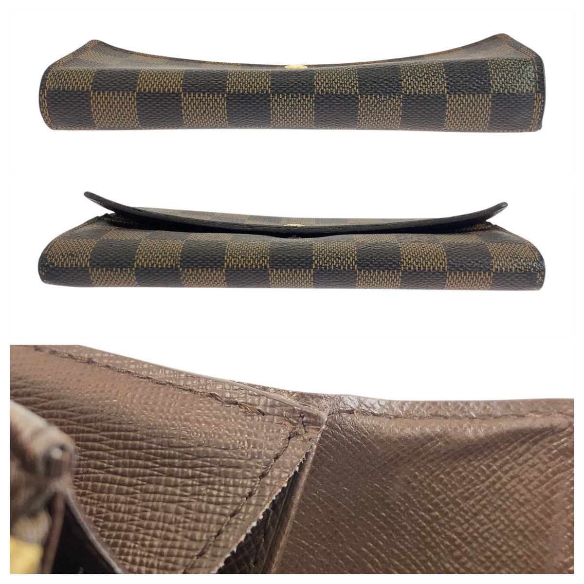 19582
LOUIS VUITTON ルイヴィトン ダミエ ポルトフォイユ サラ ブラウン ゴールド金具 PVC N61734 長財布 ロングウォレット  レディース ABP15