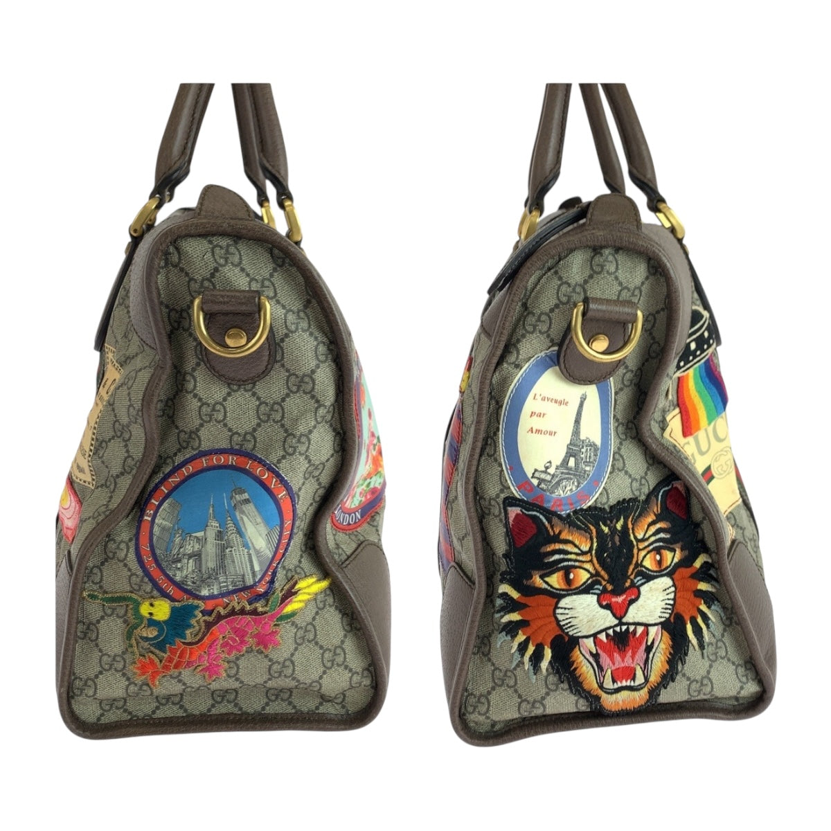 19584
GUCCI グッチ シェリーライン クーリエ ベージュ ブラウン マルチカラー ゴールド金具 GGスプリームキャンバス 459311 ショルダーバッグ ハンドバッグ 2way メンズ ABP96