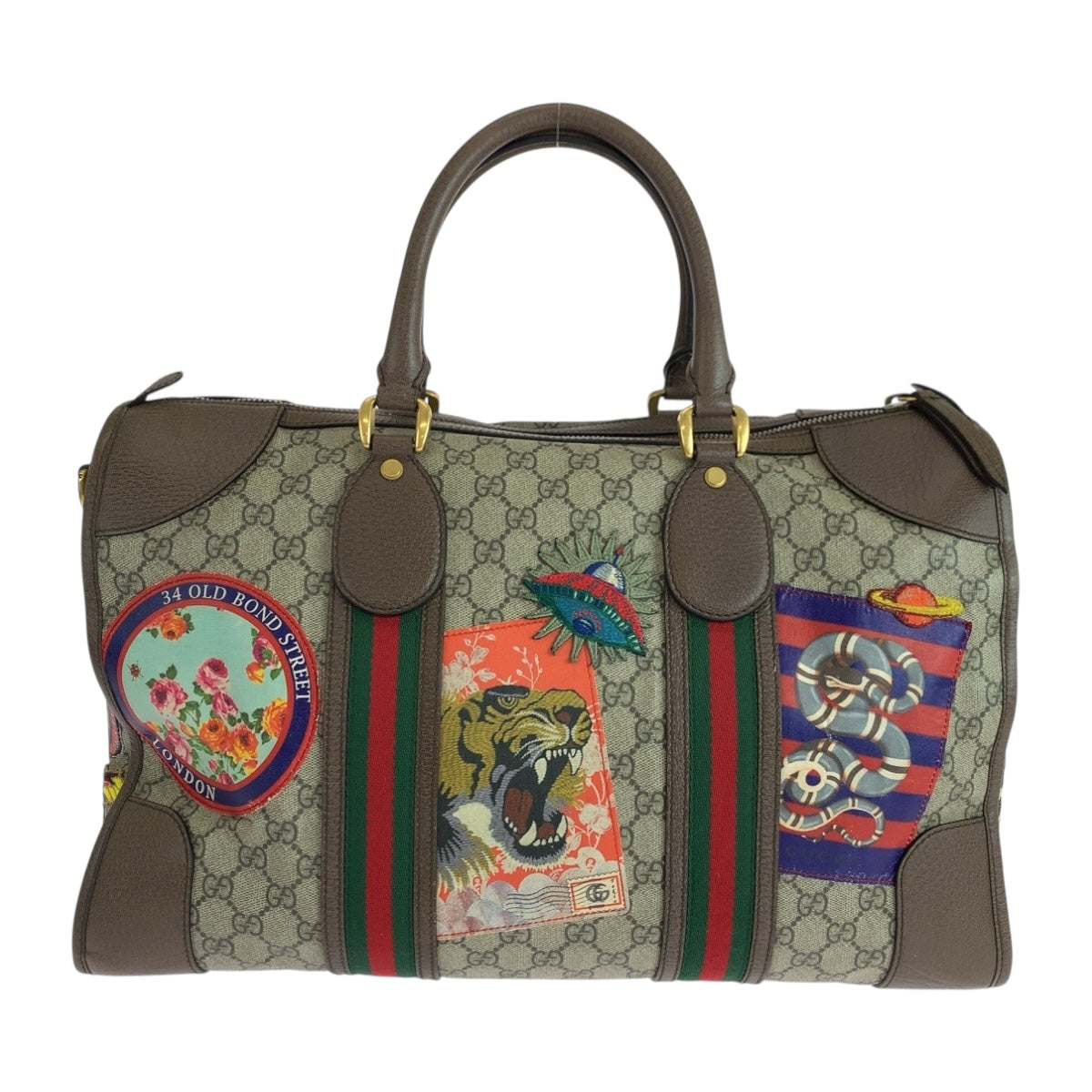 19584
GUCCI グッチ シェリーライン クーリエ ベージュ ブラウン マルチカラー ゴールド金具 GGスプリームキャンバス 459311 ショルダーバッグ ハンドバッグ 2way メンズ ABP96
