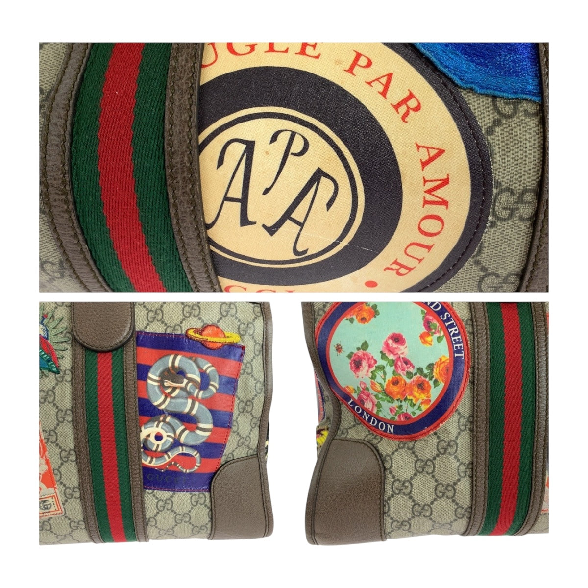 19584
GUCCI グッチ シェリーライン クーリエ ベージュ ブラウン マルチカラー ゴールド金具 GGスプリームキャンバス 459311 ショルダーバッグ ハンドバッグ 2way メンズ ABP96