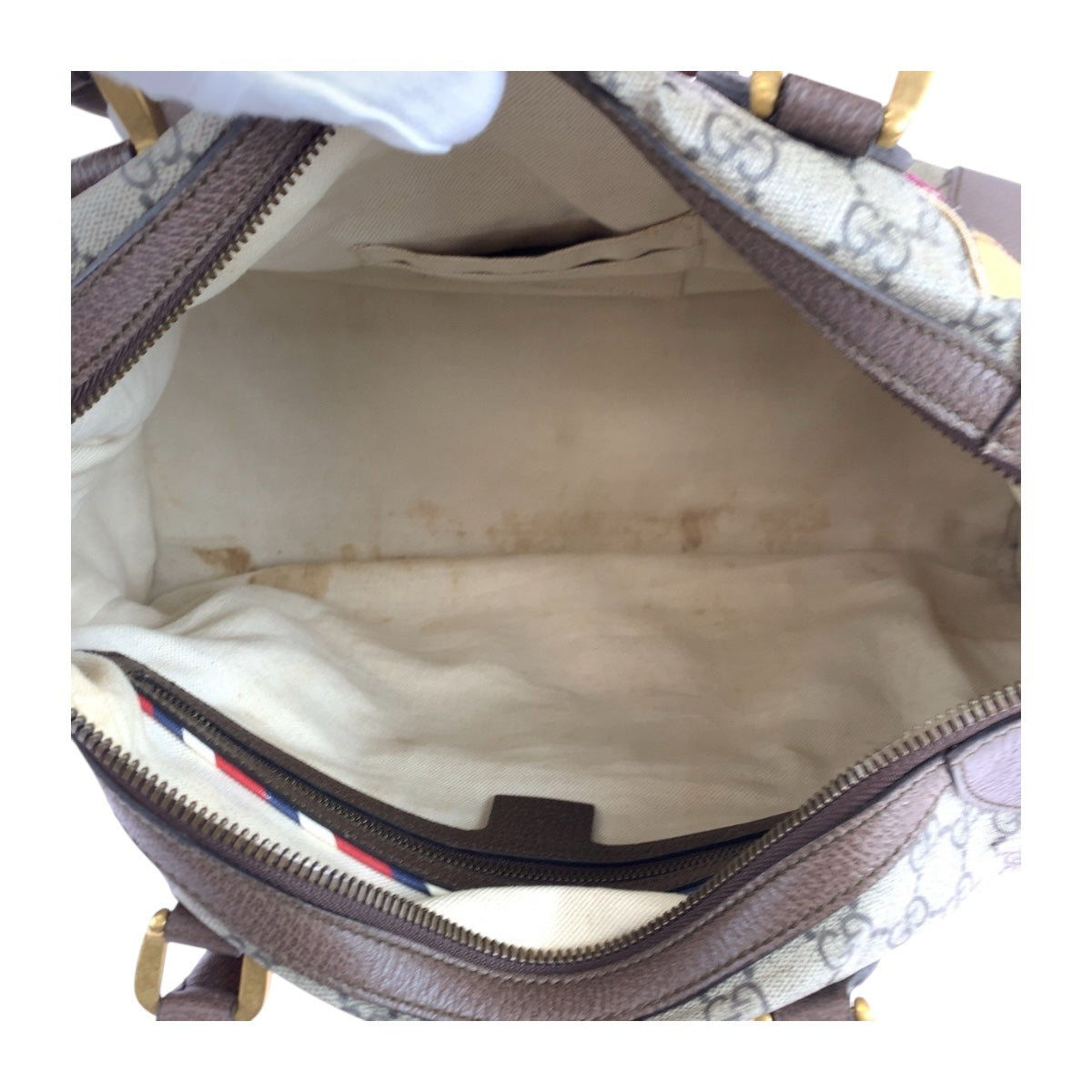 19584
GUCCI グッチ シェリーライン クーリエ ベージュ ブラウン マルチカラー ゴールド金具 GGスプリームキャンバス 459311 ショルダーバッグ ハンドバッグ 2way メンズ ABP96