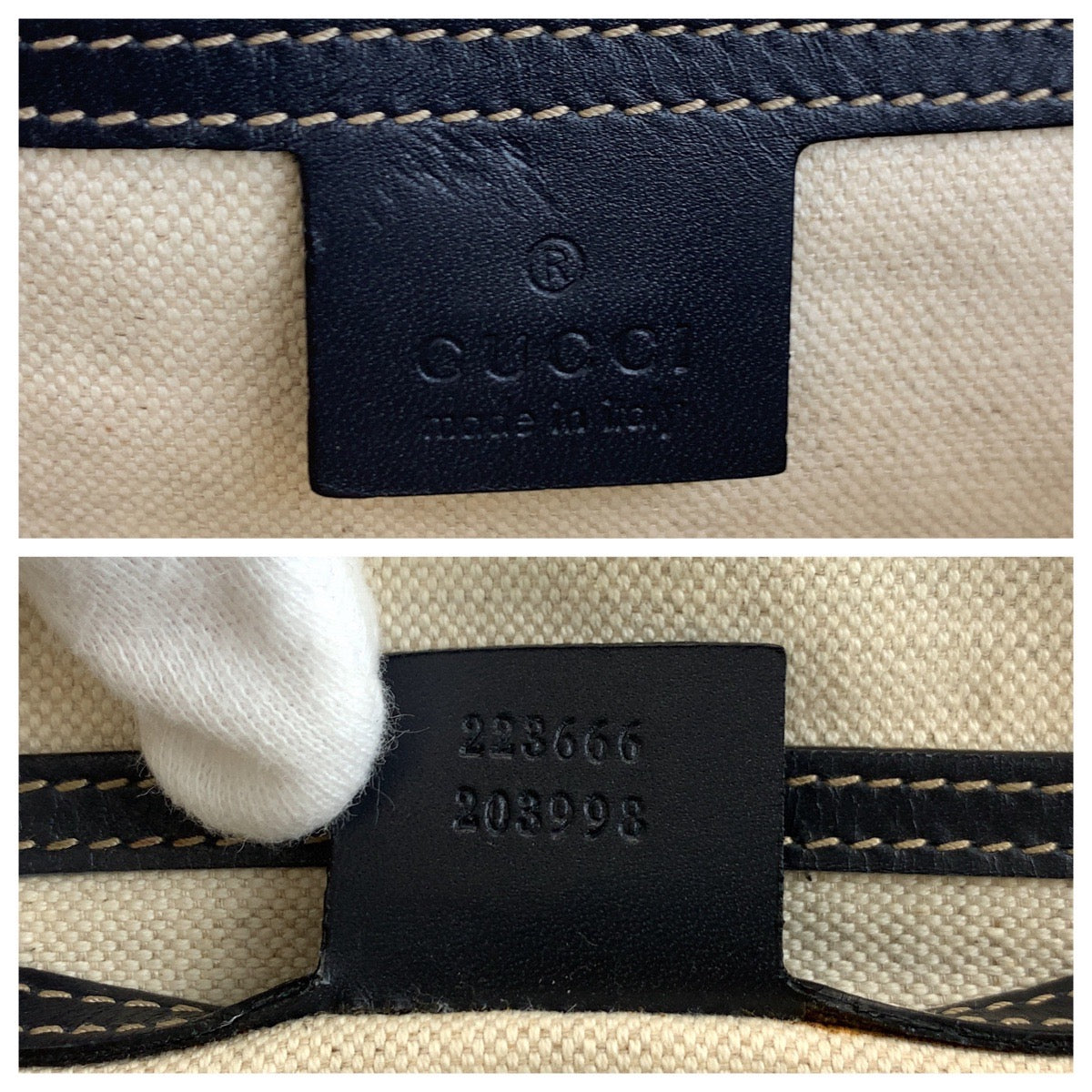 19586
GUCCI Grey Navy Silver Hardware GG Supreme Canvas 223666 Shoulder Bag Pochette Ladies ABP41