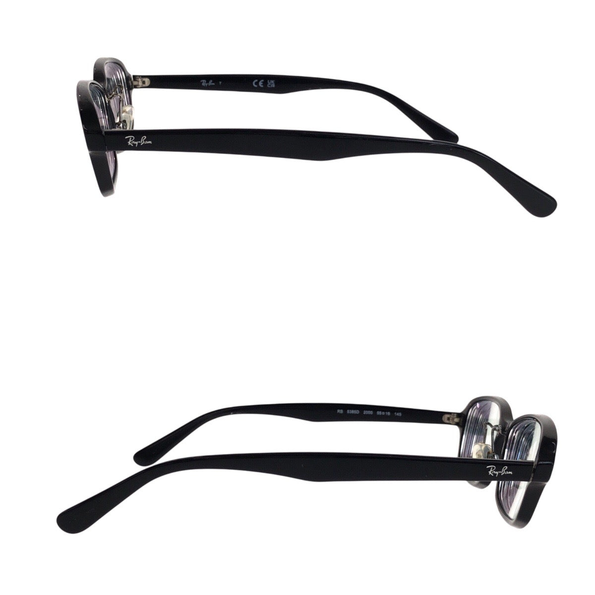 19601
Ray-Ban レイバン 男女兼用 ブラック 黒 プラスチック 5385D 2000 55□16 145 メガネフレーム メンズ AB8