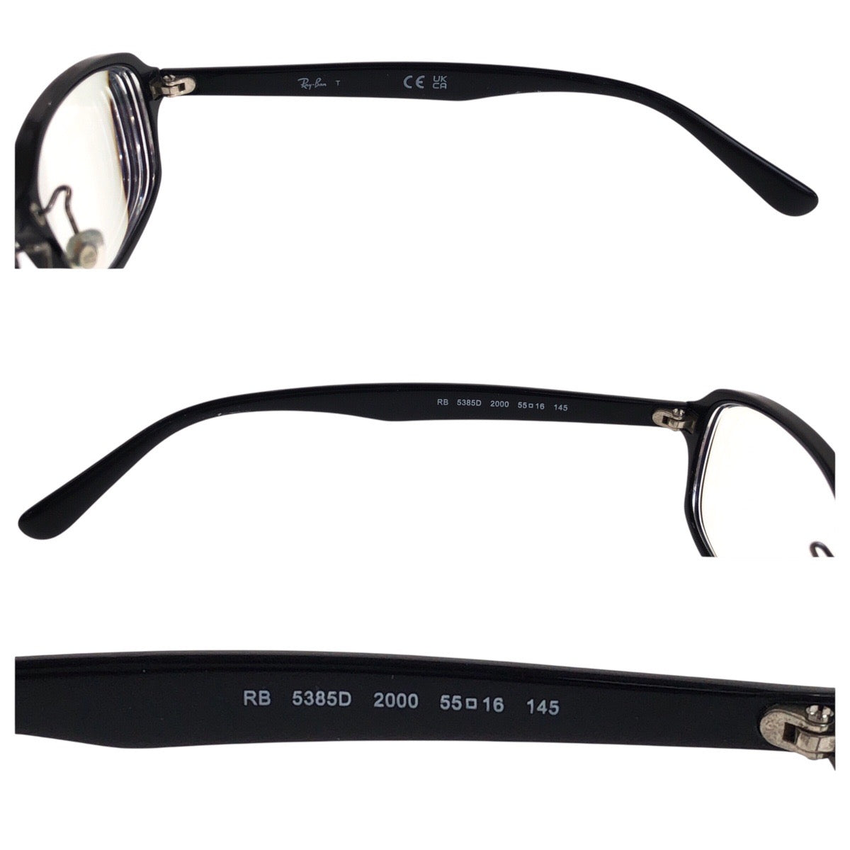 19601
Ray-Ban レイバン 男女兼用 ブラック 黒 プラスチック 5385D 2000 55□16 145 メガネフレーム メンズ AB8