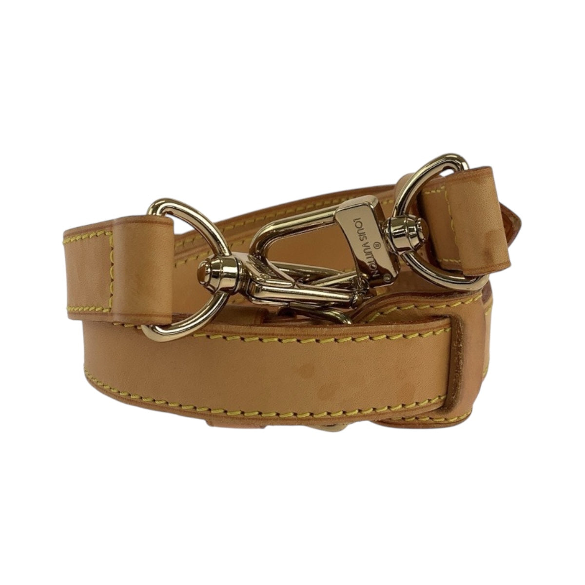 19604
LOUIS VUITTON ルイ ヴィトン ブラウン ゴールド金具 レザー ショルダーストラップのみ  レディース AB