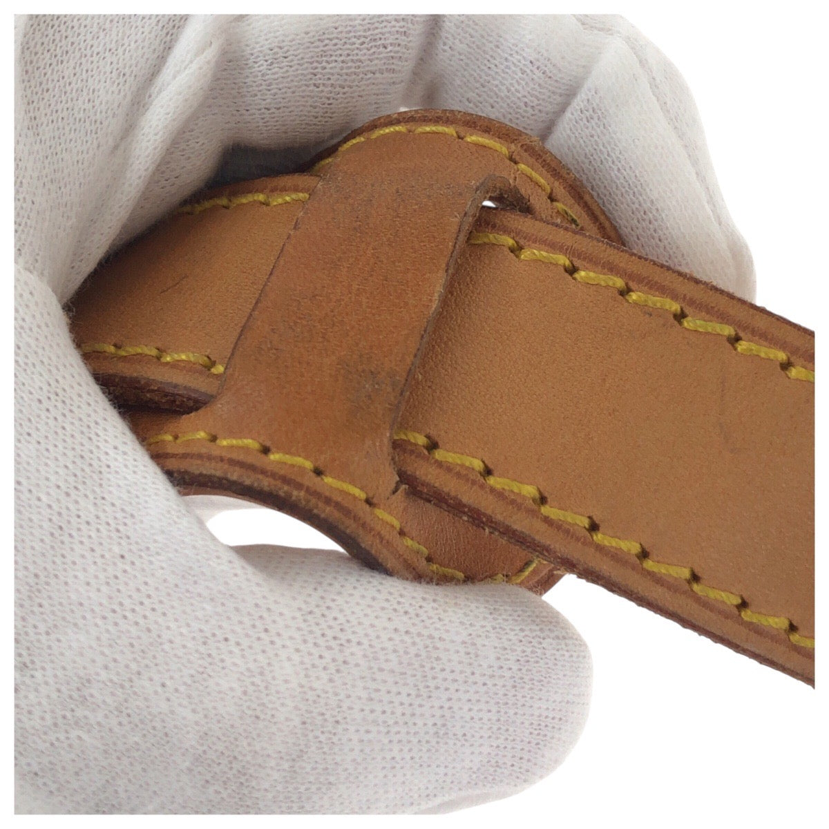 19605
LOUIS VUITTON Brown Gold Hardware Leather Shoulder Bag Shoulder Strap Only Ladies AB