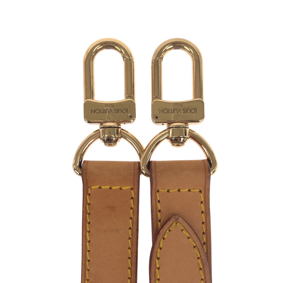 19605
LOUIS VUITTON Brown Gold Hardware Leather Shoulder Bag Shoulder Strap Only Ladies AB