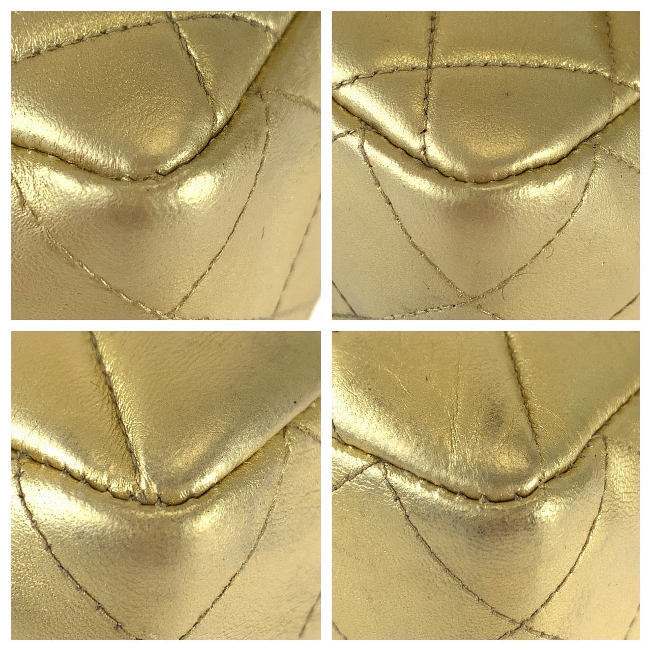 19606
CHANEL シャネル ヴィンテージ マトラッセ 親子バッグ ココマーク ターンロック カラビナ ゴールド ラムスキン ハンドバッグ バニティバッグ レディース ABP1300