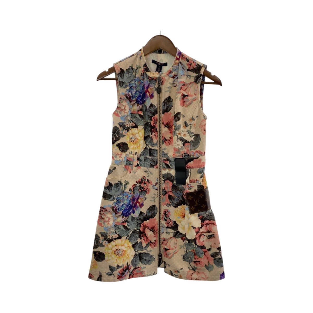 19620
LOUIS VUITTON ルイヴィトン フラワーモノグラム フラワージップアップドレス サイズ34 ピンク マルチカラー ゴールド金具 コットン RW222B SR6 FNRO27 ワンピース ドレス レディース SA168