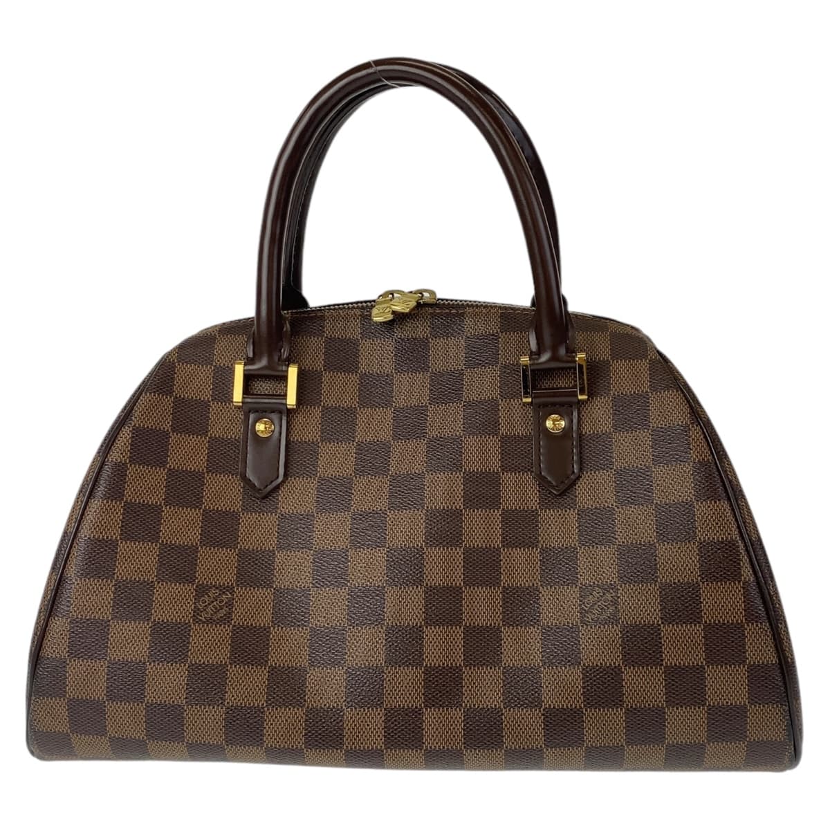 LOUIS VUITTON ルイヴィトン ダミエ リベラMM エベヌ ゴールド金具 PVC N41434 ハンドバッグ トートバッグ  レディース A