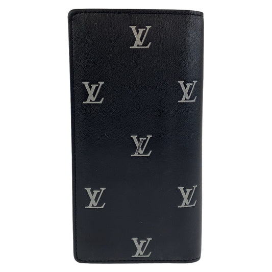 19627
LOUIS VUITTON ルイヴィトン ブラゾン ポルトフォイユ ブラザ ブラック 黒 シルバー金具 レザー M83190 長財布 ロングウォレット メンズ ABP72