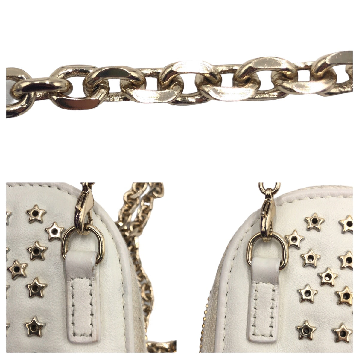 19631
Dior ディオール レディディオール ホワイト ゴールド金具 レザー S0872BNHB ショルダーバッグ フォンポーチ フォンケース レディース AB70