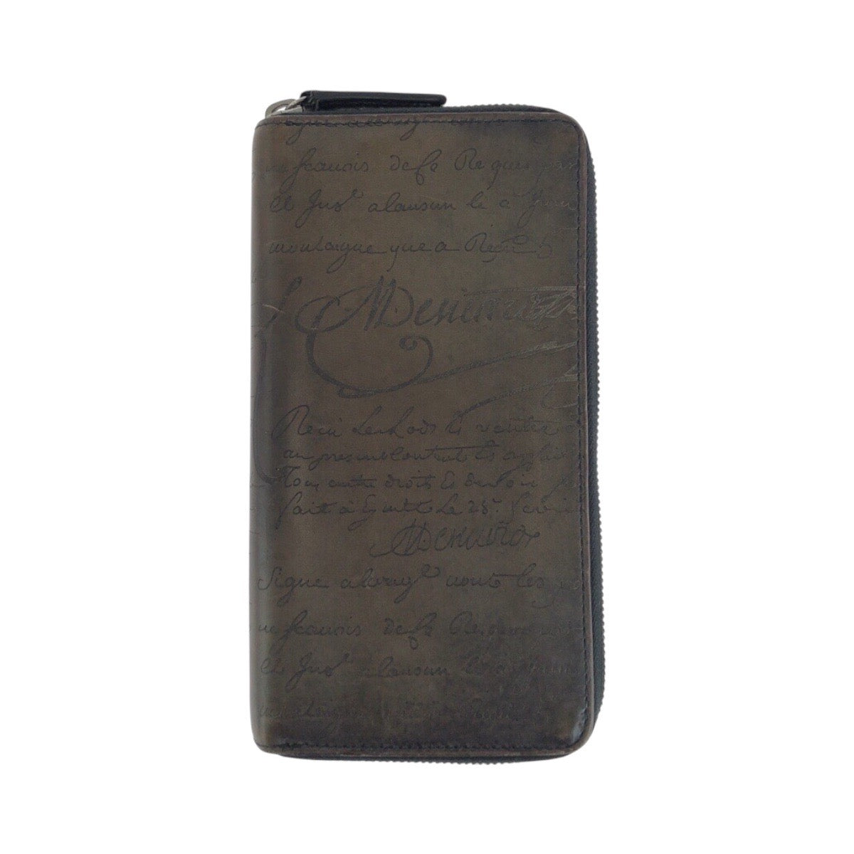 19632
Berluti ベルルッティ カリグラフィ スクリット イタウバ ネオ ブラウン シルバー金具 レザー 長財布 ラウンドファスナー メンズ ABP