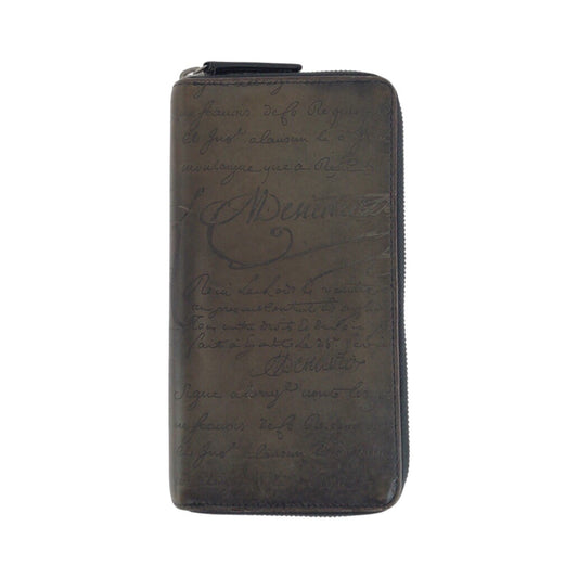 19632
Berluti ベルルッティ カリグラフィ スクリット イタウバ ネオ ブラウン シルバー金具 レザー 長財布 ラウンドファスナー メンズ ABP