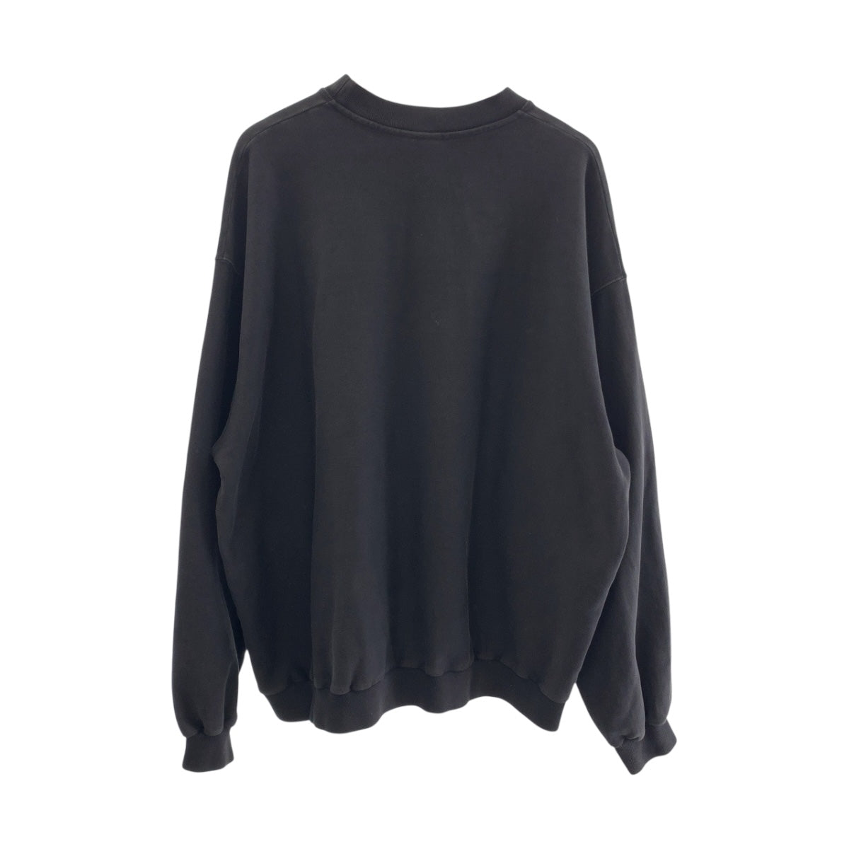 19634
BALENCIAGA バレンシアガ オーバーサイズ ロゴ サイズ2 チャコールグレー コットン 720428 スウェット トレーナー  メンズ AB62