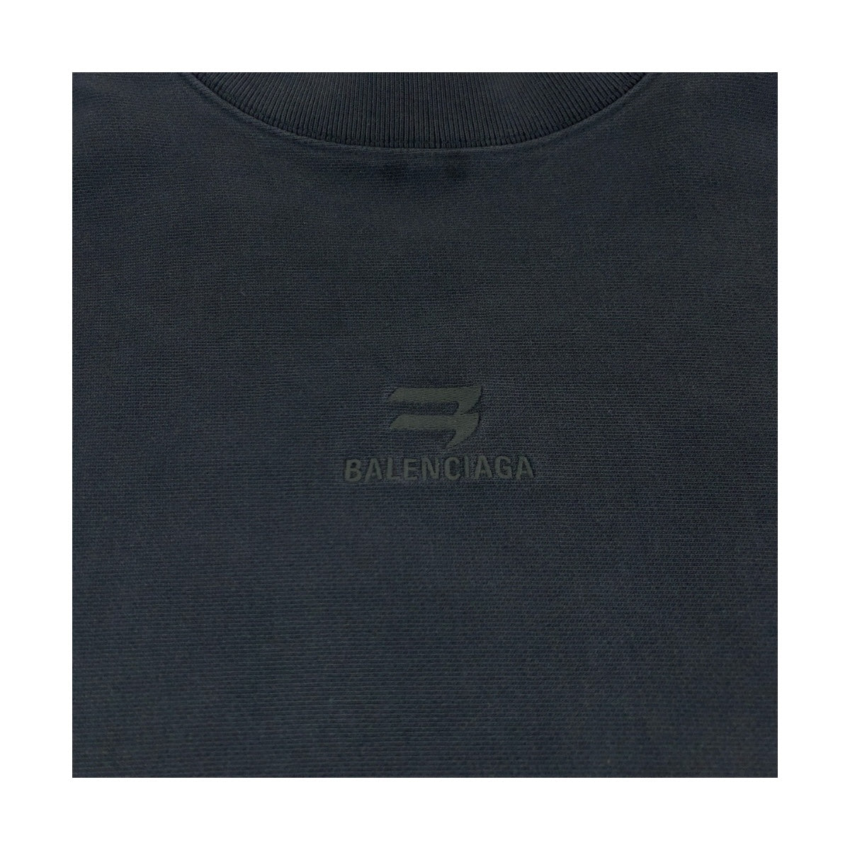 19634
BALENCIAGA バレンシアガ オーバーサイズ ロゴ サイズ2 チャコールグレー コットン 720428 スウェット トレーナー  メンズ AB62