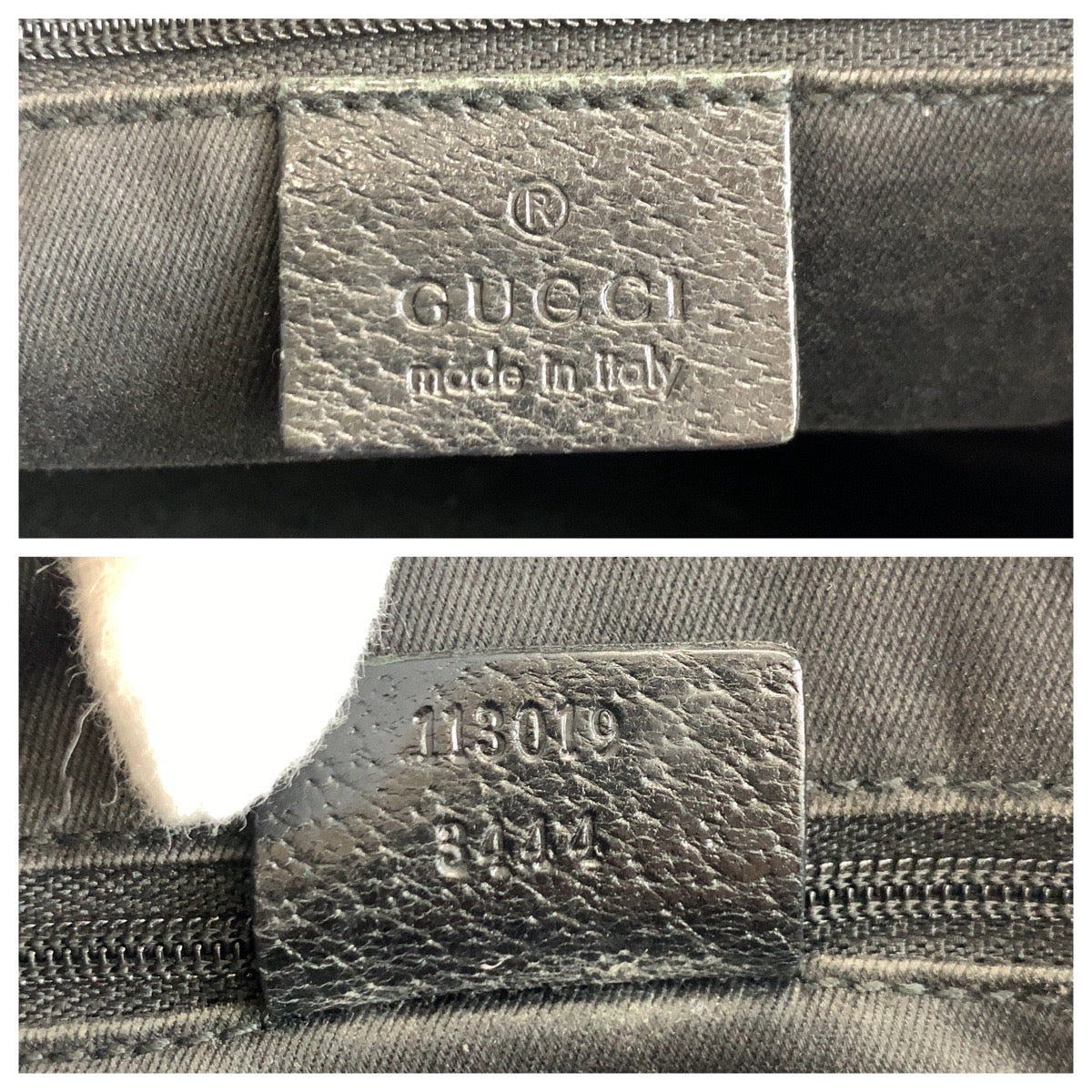 19637
GUCCI Black Silver Hardware GG Canvas / Leather 113019 Tote Bag Shoulder Bag Ladies ABP34